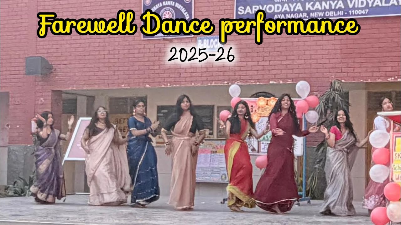 Farewell Dance performance in school ...🩷 2025-26 Batch