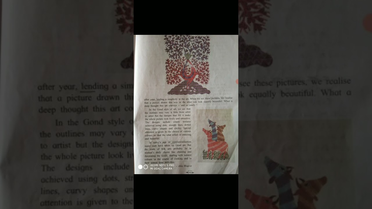 Std:9th, Sub: English, 4.2 Gond Art (video part-2)