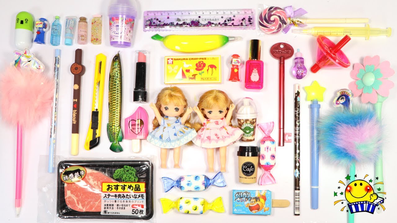 【かわいい文房具紹介♡】リカちゃんのランドセルの中身やステーショナリーを紹介するよ♪