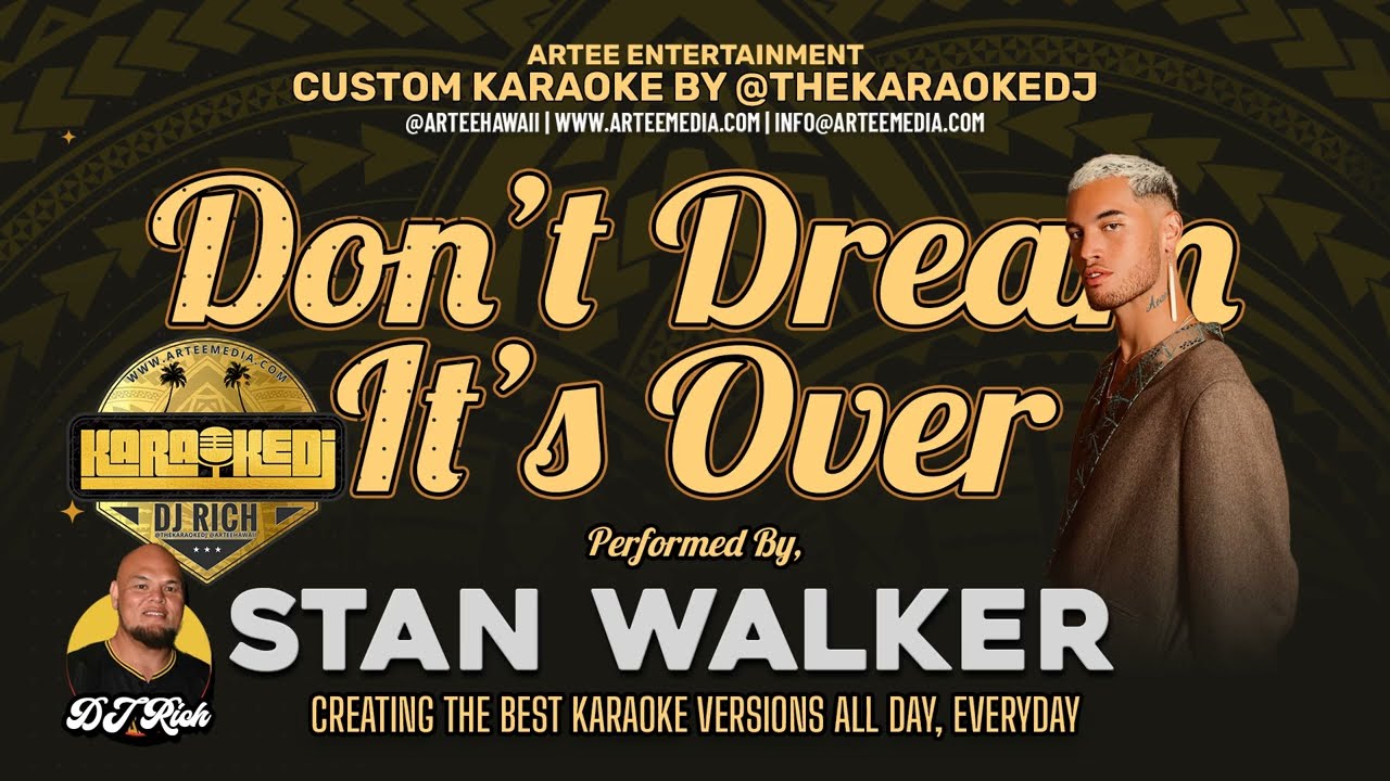 Stan Walker - Don't Dream It's Over (KaraokeDJ)