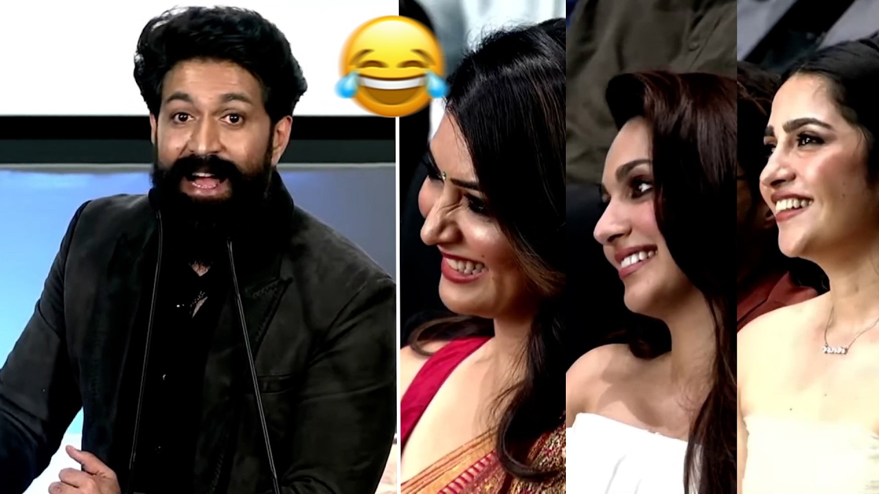 Rocking Star Yash's Hilarious Speech 😂 | Reactions from Wife Radhika, Kiara & Rukmini | Toxic Event