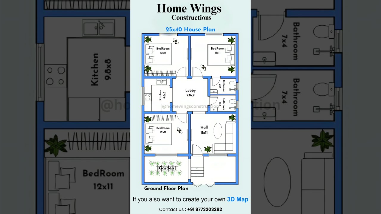 अपने Dream Home का Map बनवाएं | 2D or 3D Home Map | Kanpur Construction | Home Wings Construction