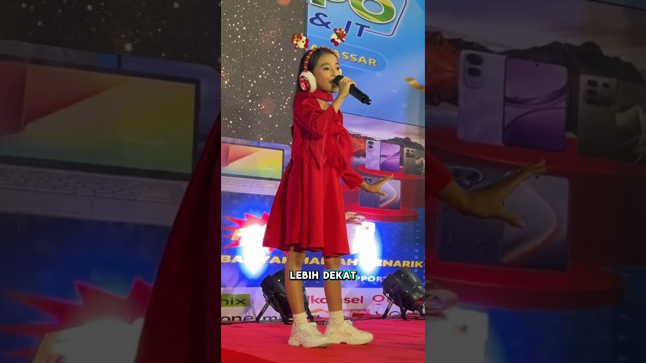 Raline tampil cover lagu sherina Lihatlah Lebih Dekat #laguanak #coverlagu 
