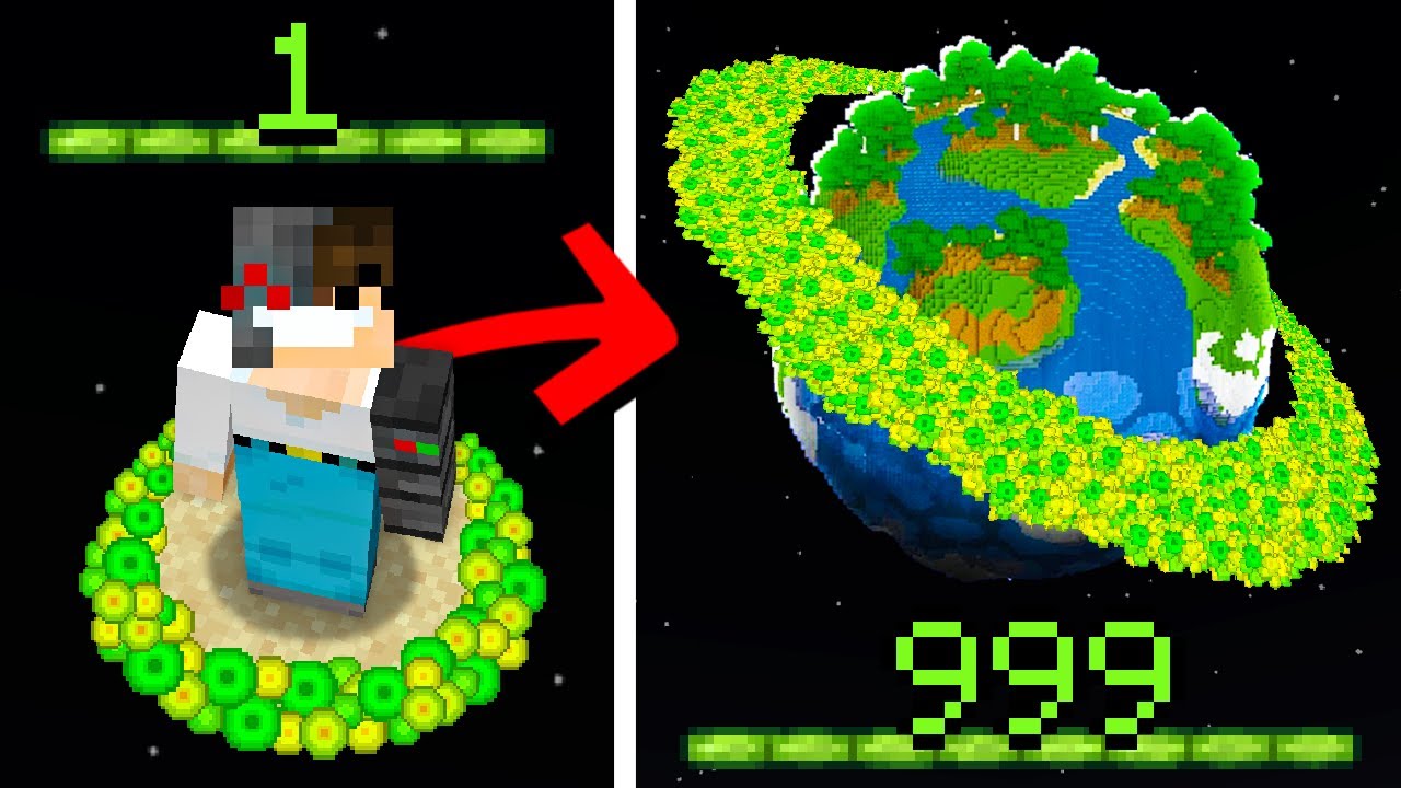 Minecraft, But My XP = World Size