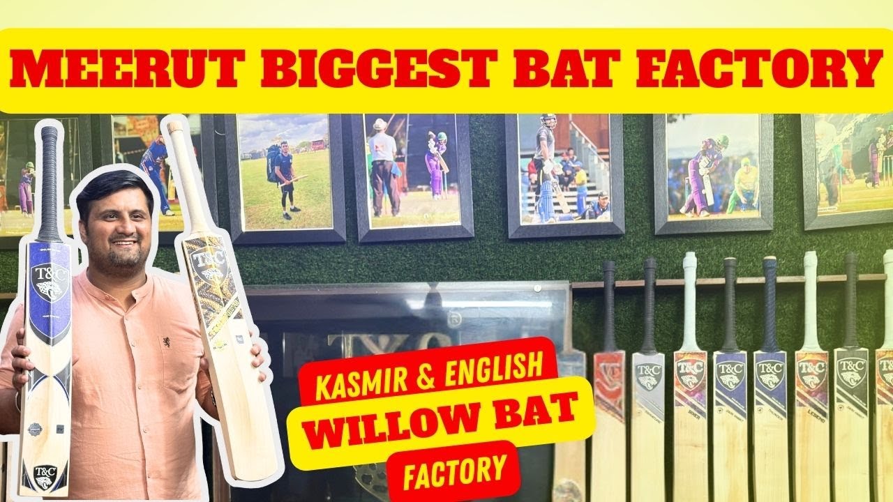 Cricket Bat Faceoff English Willow vs Kashmir Willow for Pro Players, meerut sports market, cricket