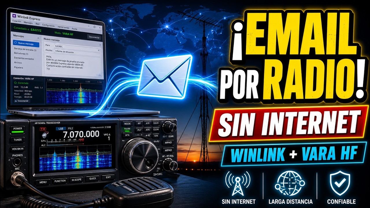 WINLINK + VARA HF ✨ LA MAGIA DEL EMAIL V&Iacute;A RADIO
