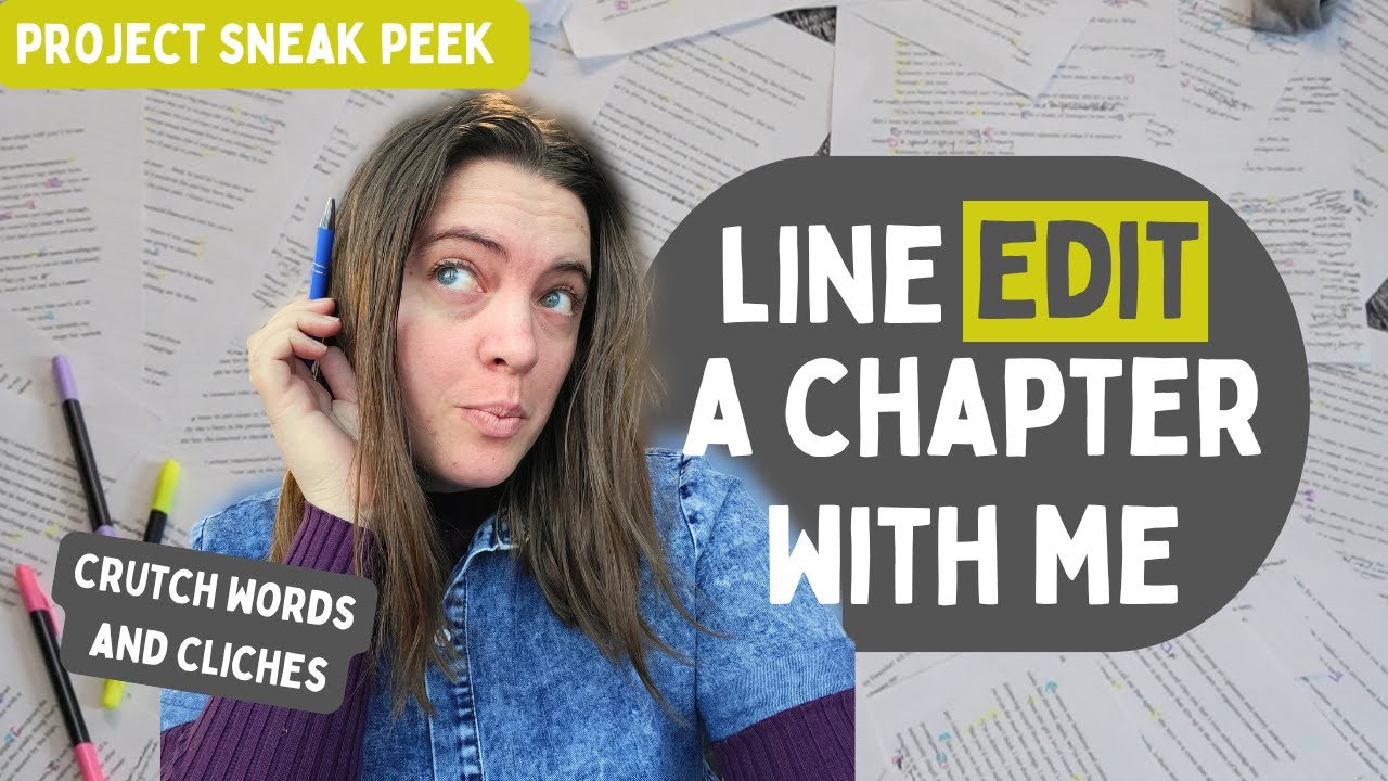 how I edit my books | real time line editing for all the world to see #writingtips