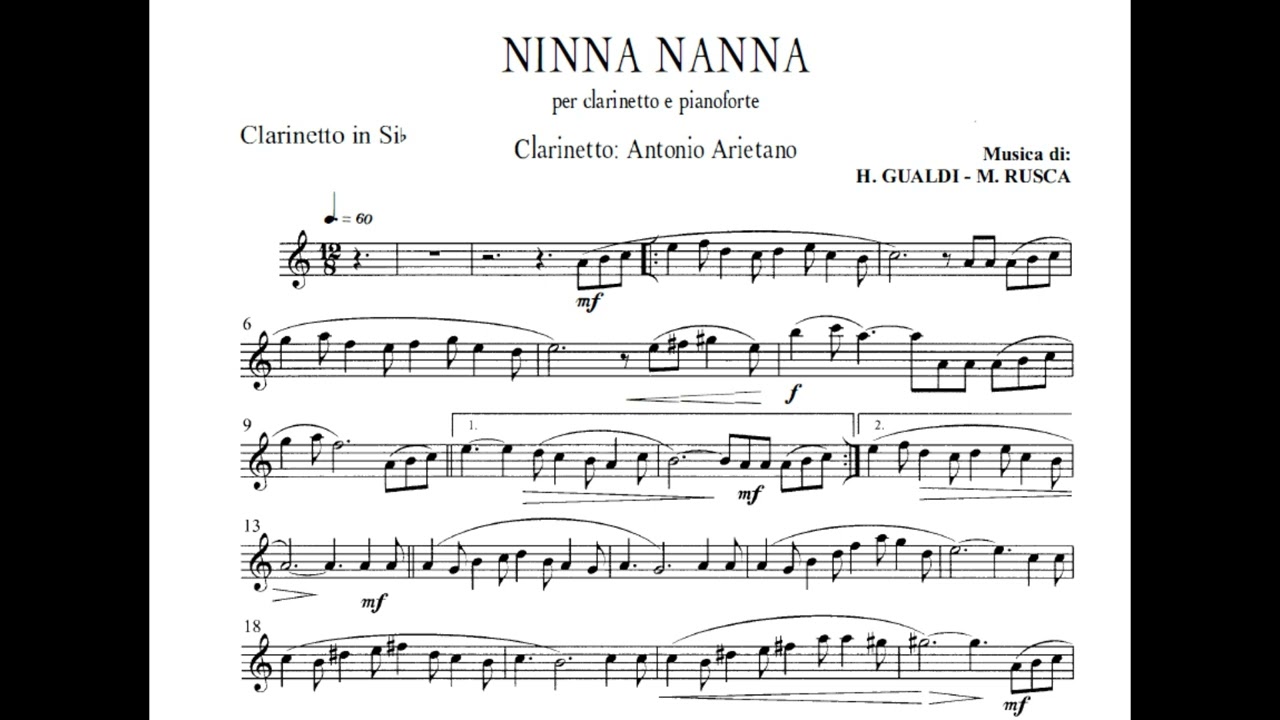NINNA NANNA di Henghel Gualdi - Mario Rusca