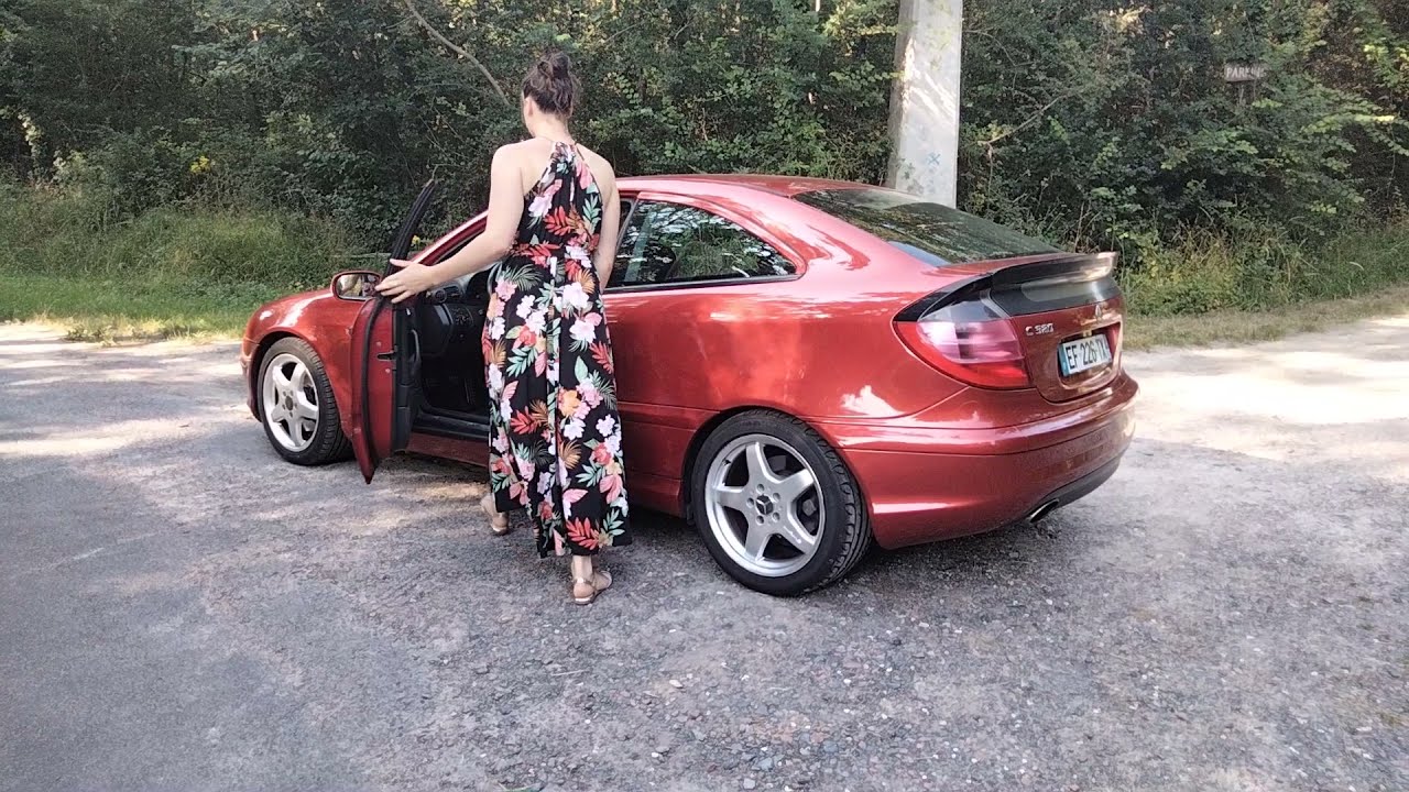 Mercedes C320 coupe W203 CL203 V6 Exhaust sound acceleration