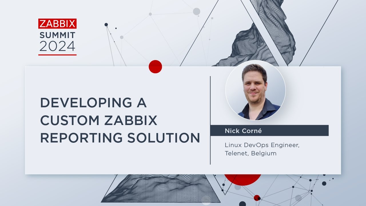 Developing a Custom Zabbix Reporting Solution by Nick Corn&eacute; / Zabbix Summit 2024