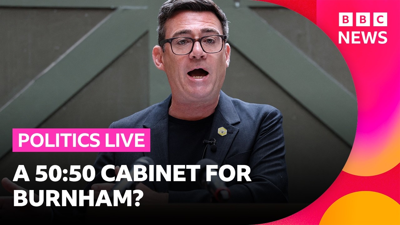 Should half of a potential Andy Burnham cabinet be female? | BBC Politics Live