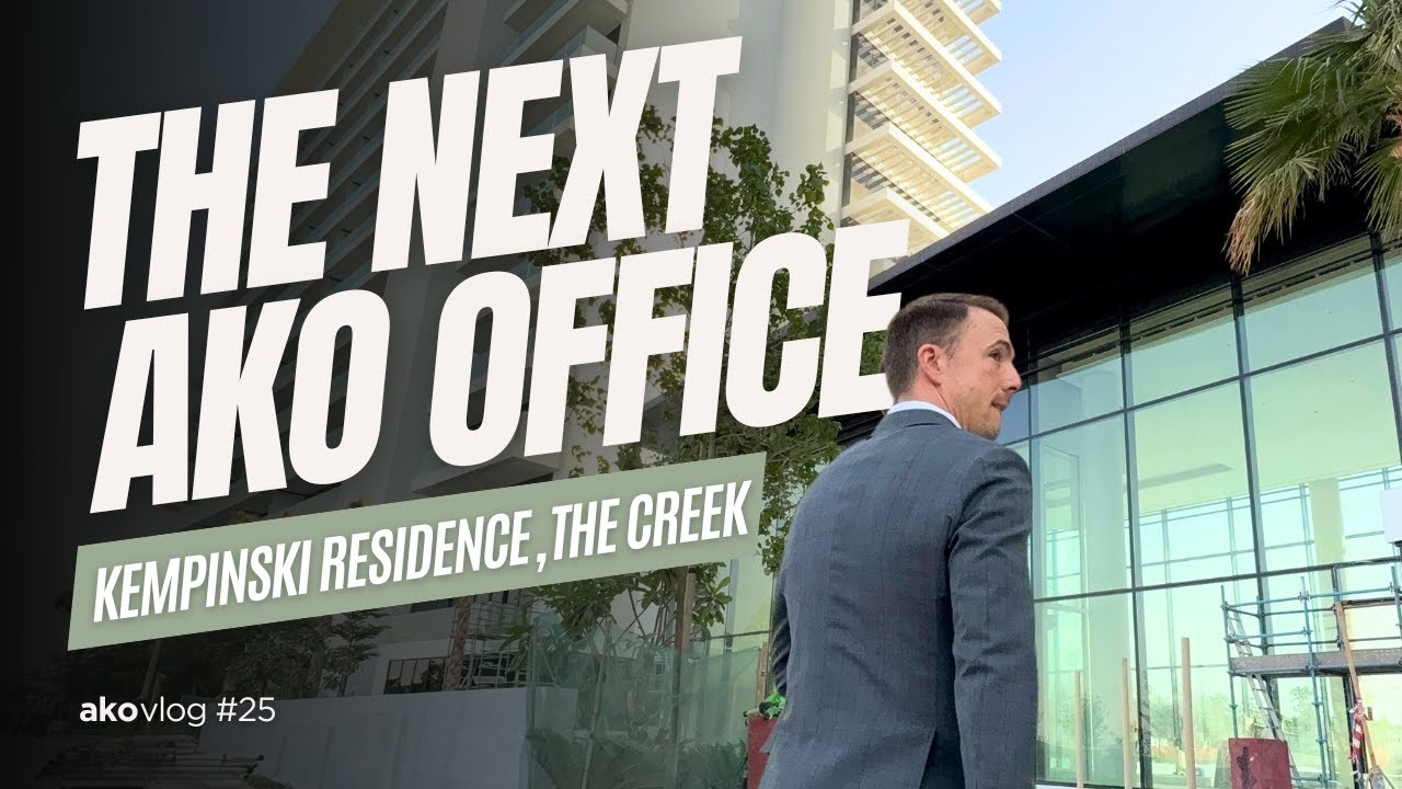 Внутри нового элитного жилого комплекса Дубая: Kempinski Residences The Creek | AKO Vlog 25