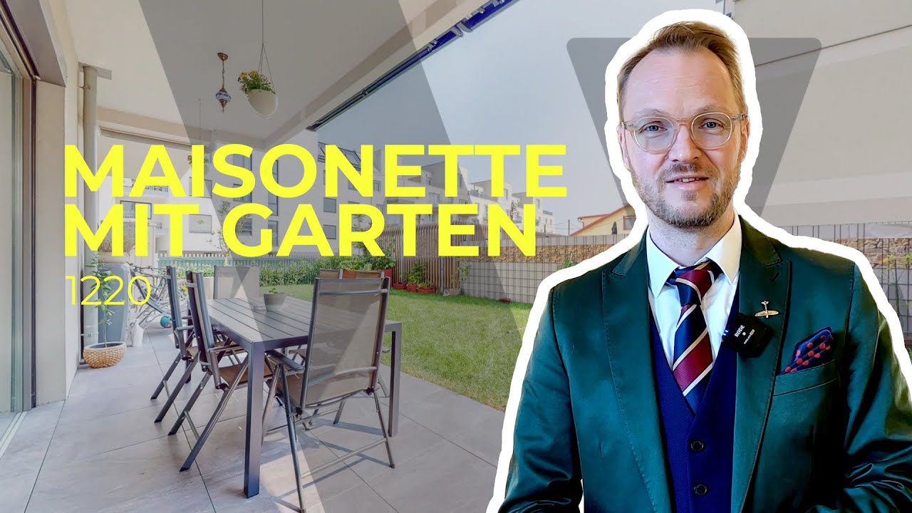 Maisonette-Wohnung in Wien: mit Garten & Garagenplatz
