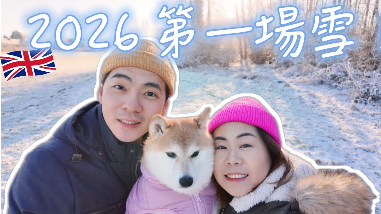  【2026英國第一場雪❄️】柴犬春卷雪地狂奔🦊港人老闆炮製世一意粉！點解最後要去睇獸醫？@shibaharumaki 