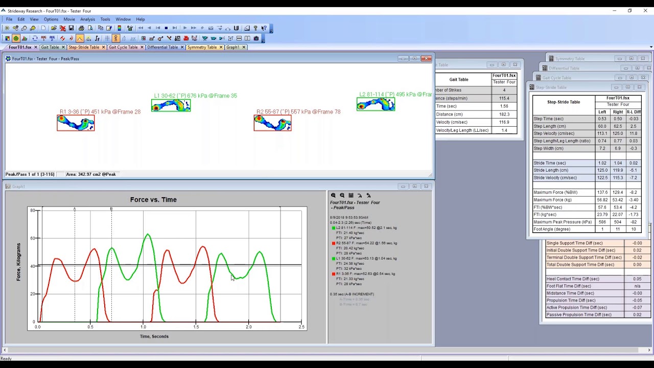 Strideway Software Tips - How to Isolate Pertinent Gait Research Data