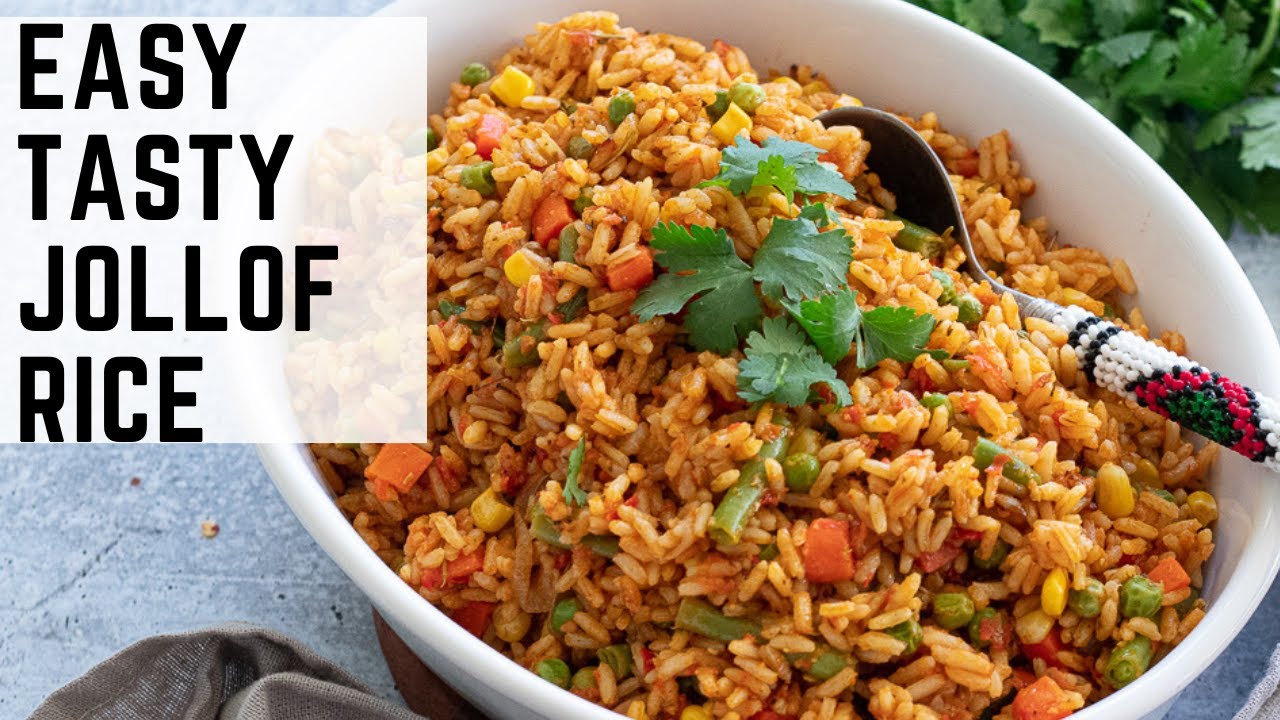 Easiest & Tasty Cameroonian Jollof Rice | African Food | Well and Tasty