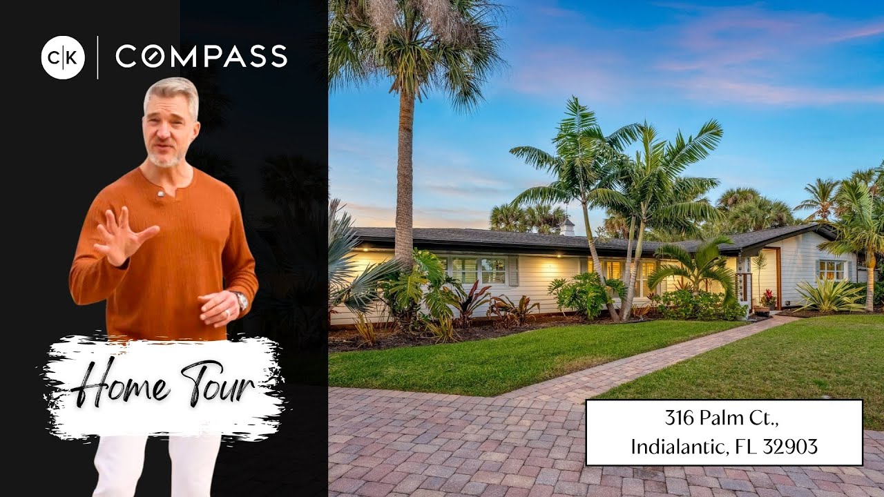 316 Palm Ct., Indialantic, FL 32903 | Beachside SoFa Pool Home - CK Compass Real Estate