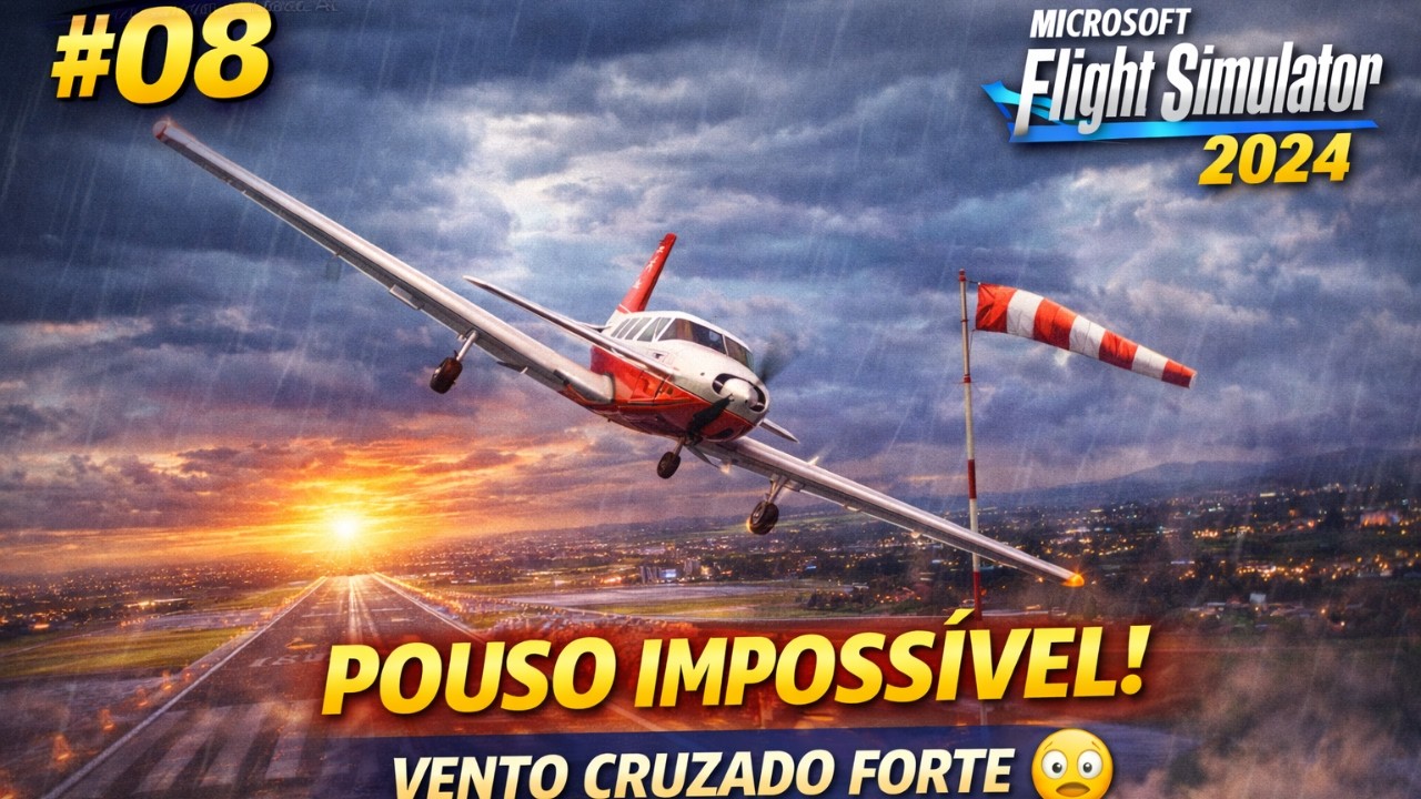 Microsoft Flight Simulator 2024 - SERÁ QUE EU CONSIGO POUSAR? #08