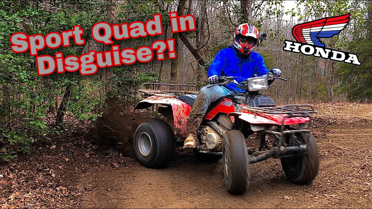 FULL SENDING the TRX250 FourTrax! Sport Quad in Disguise?! + Installing a NEW Fuel Petcock & Battery
