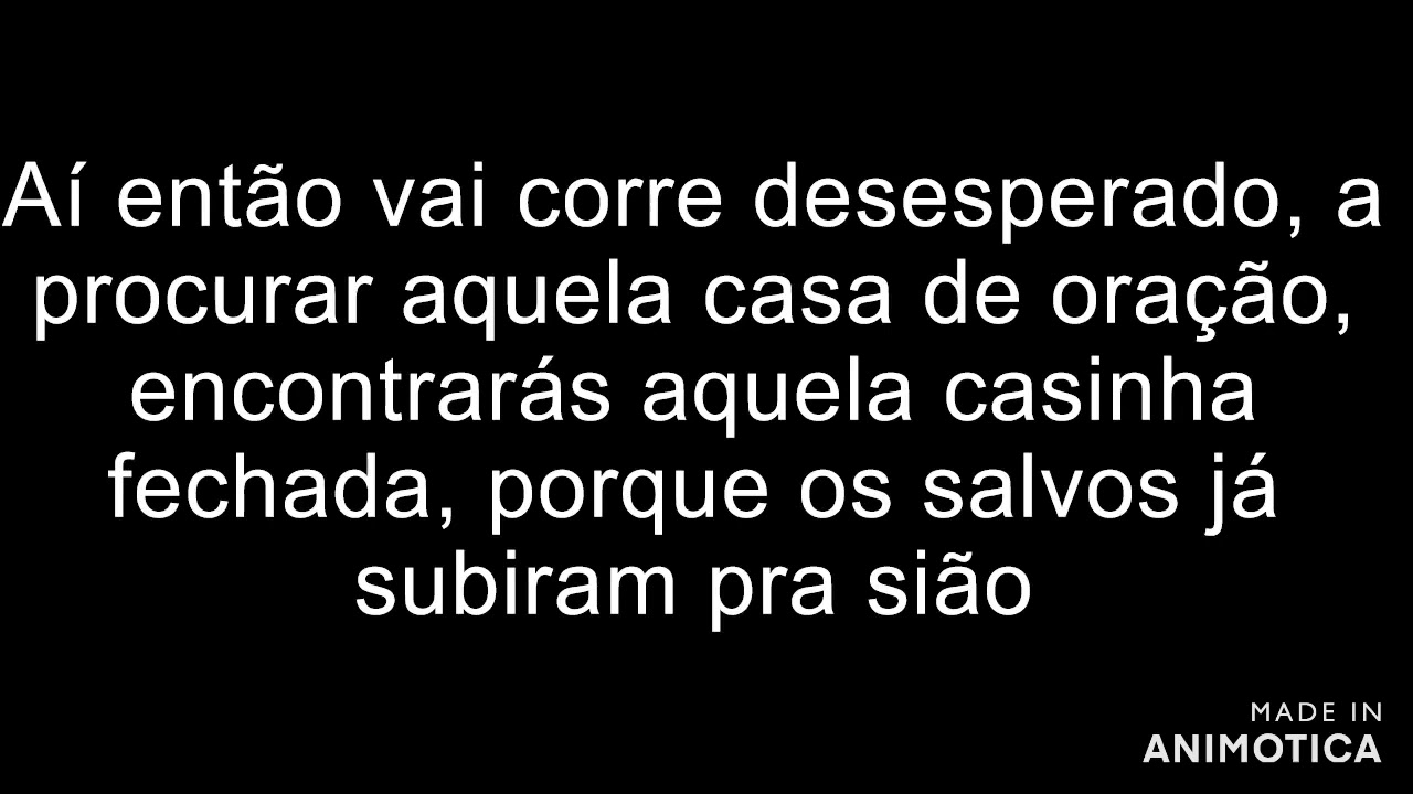 Banco Vazio - playback com letras