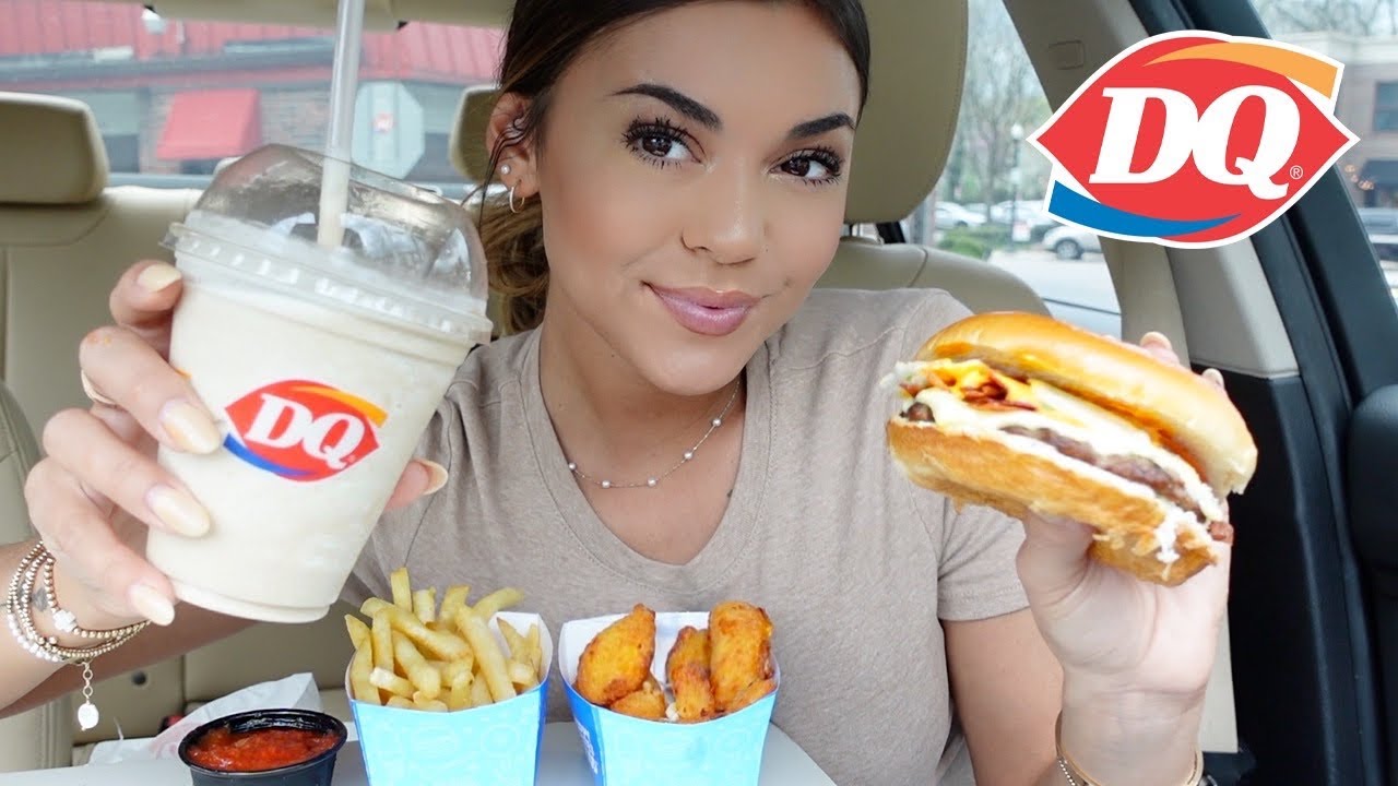 Мой первый опыт пробования меню блюд Dairy Queens!