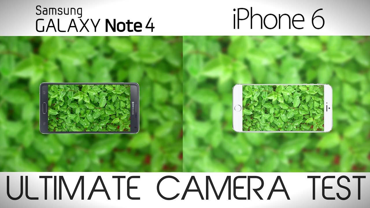 Samsung Galaxy Note 4 vs iPhone 6 Plus - Camera Comparison Test