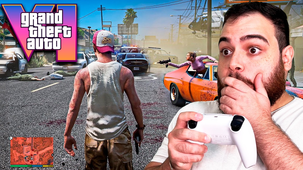 GTA 6 - Gameplay explorando o MUNDO ABERTO!