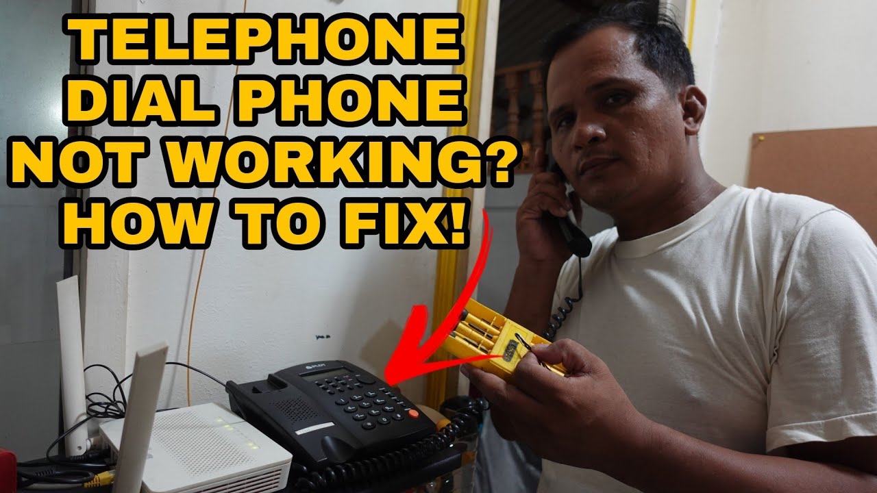 TELEPHONE DIAL PHONE NOT WORKING! HOW TO FIX? | PLDT TELEPHONE | Ruel P.