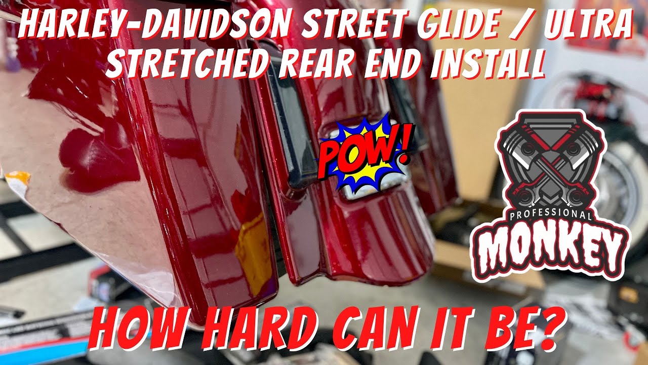 How hard is it to install a custom rear fender and stretched bags on a Harley Street Glide / Ultra?