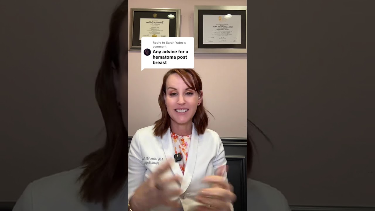 Advice for hematoma after Breast Surgery