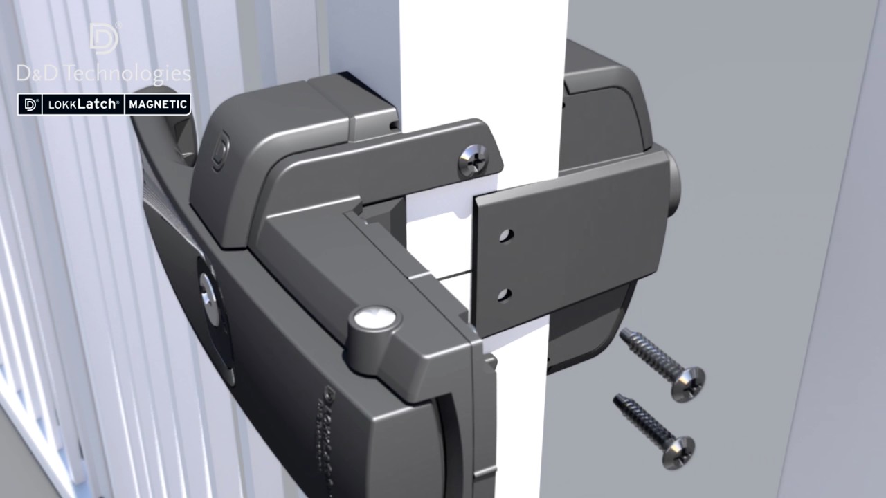 How to install LokkLatch MAGNETIC Gate Lock-Latch