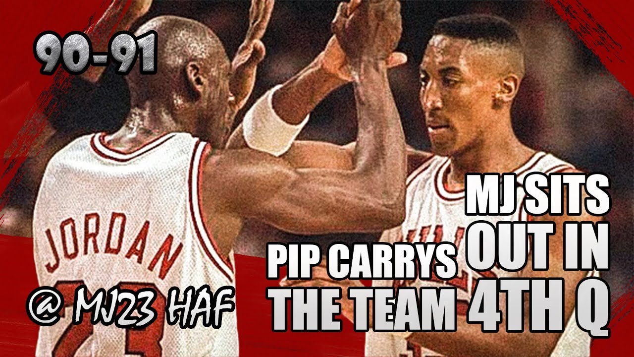 Michael Jordan & Scottie Pippen Highlights vs Pistons (1991.04.21)-46pts ALL,PIP Carrys BULLS in 4Q!