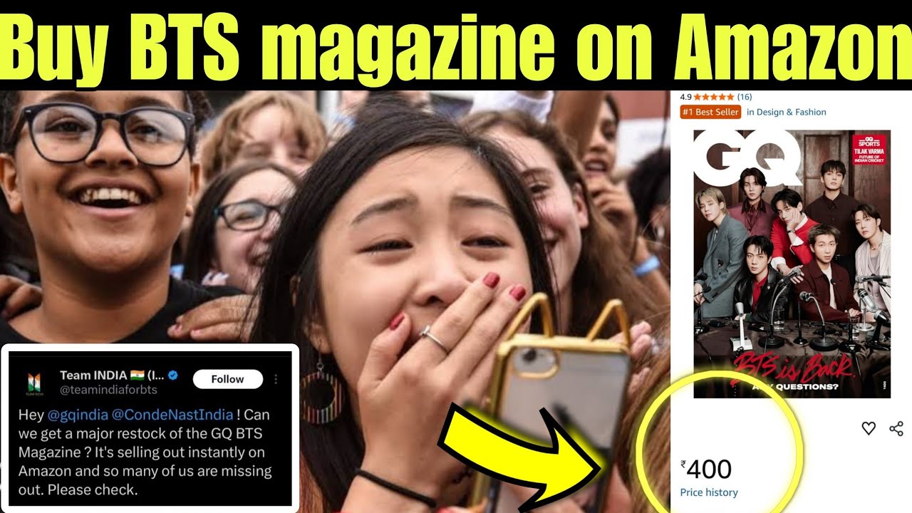 Buy BTS Magazine 1st Time on Amazon India 🇮🇳 BTS Merchandise 1st Time in India 🇮🇳 Buy BTS In Amazon
