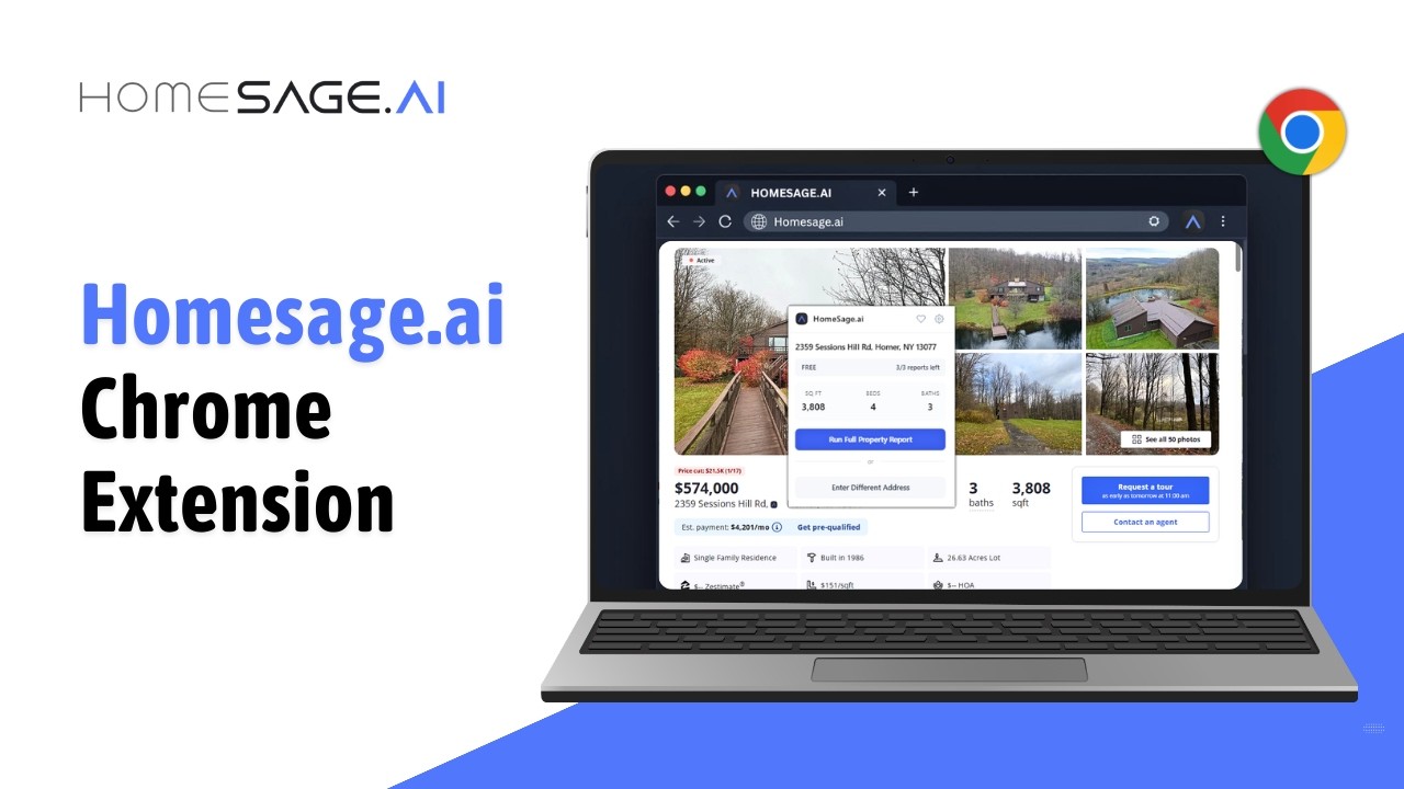 AI-powered Investment Analytics in One Click | Homesage.ai Chrome Extension