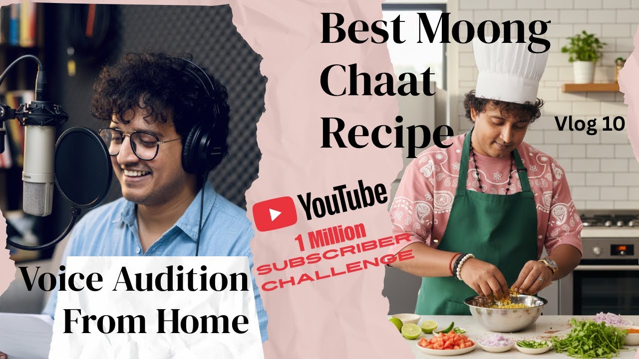 The 15min Moong Chaat🥗 Healthy 💪Recipe | Voice Audition From Home | 1 M Subscribers Challenge |