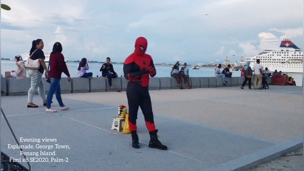 Evening Views : Promenade Walk & Esplanade, George Town, Penang Island, Malaysia
