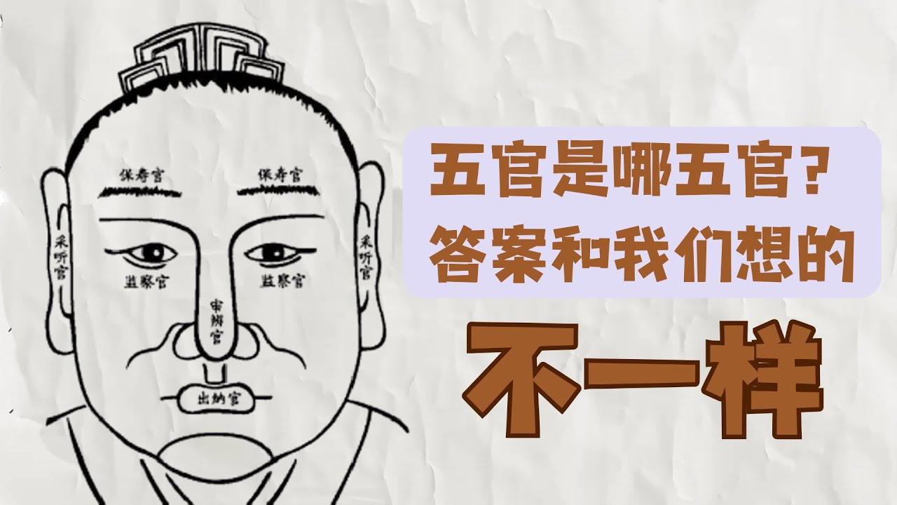 【面相第三講】面相五官