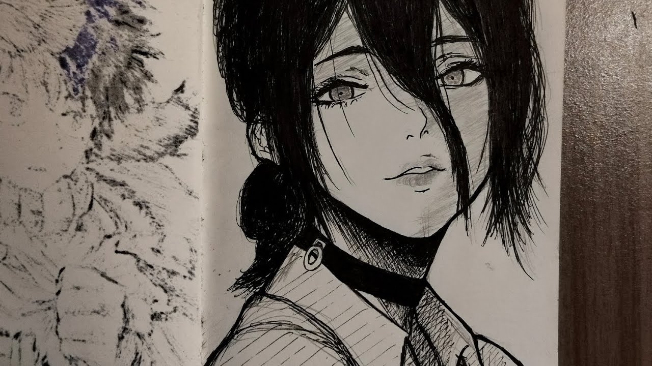 How to draw Reze Chainsawman (asmr) 😯🖋