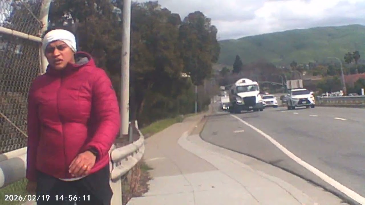 Weekday cloudy, cold and wind weather in California, USA