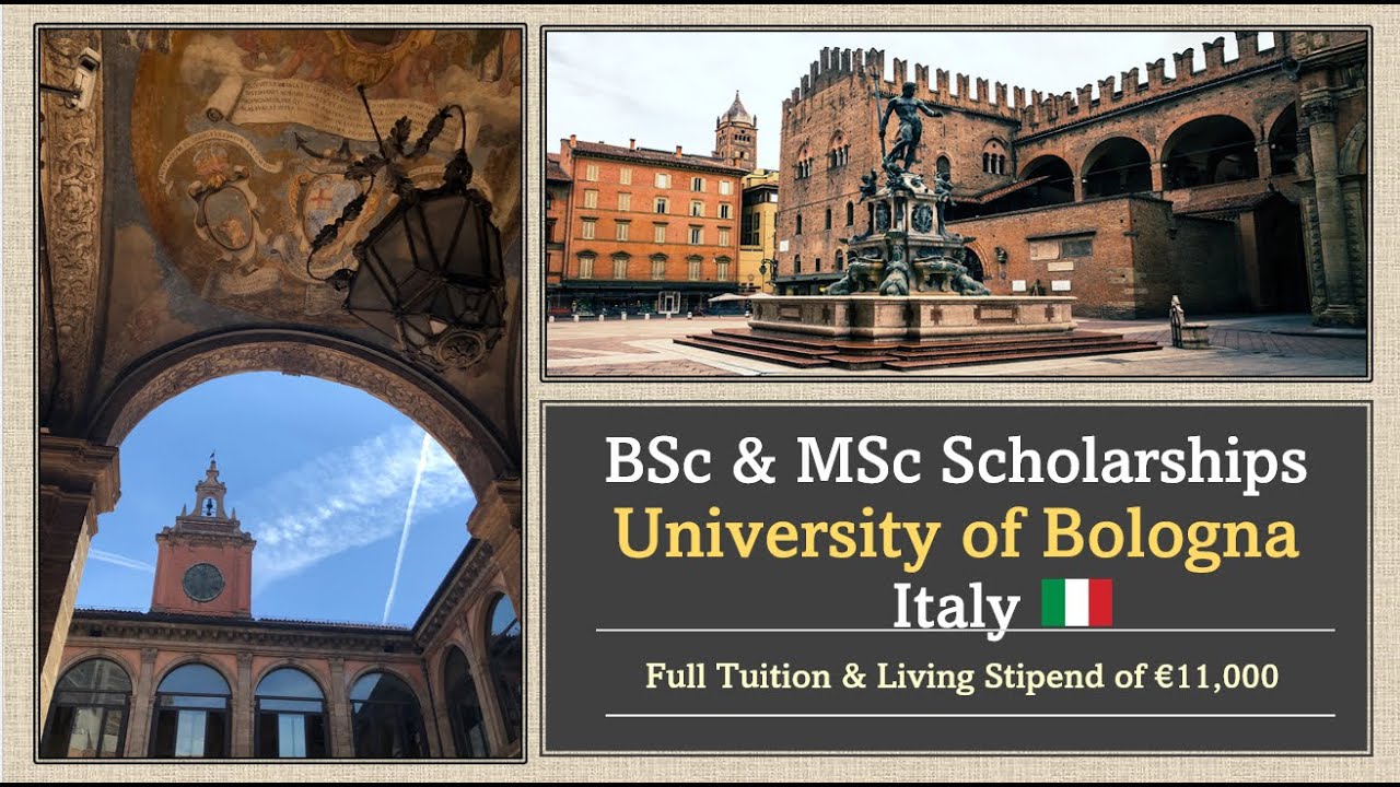 BSc & MSc Scholarships in Italy worth €11,000 ll University of Bologna