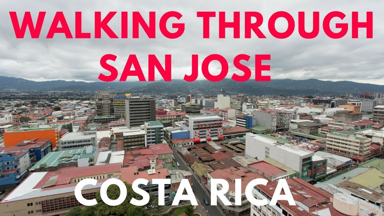 Walking through downtown San Jose, Costa Rica
