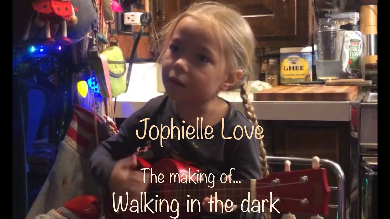First original song by Jophielle Love: Walking in the dark... (making of)
