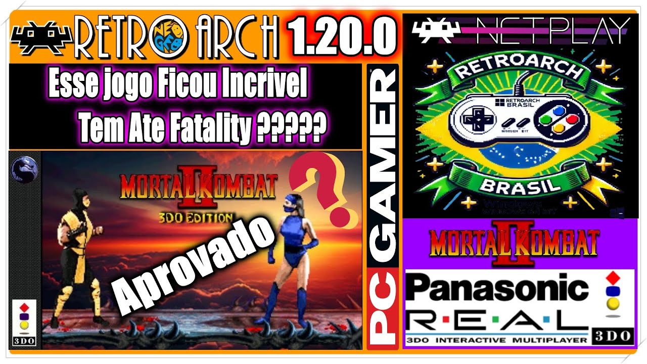 MK2 para 3DO nossa ate tem Fatality esta incrivel de mais veja como ficou lindo vc vai jogar em 2025