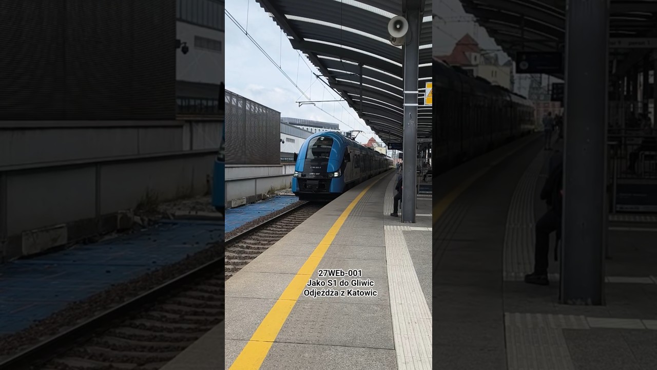 27WEb-001 jako S1 Do Gliwic Odjeżdża z Katowic #kolejeśląskie #elf #trainspotting #katowice
