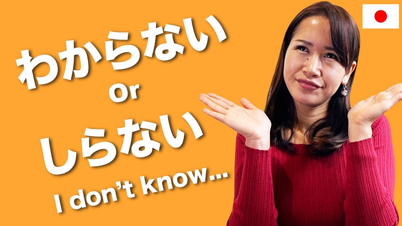 Is しらない (shiranai) RUDE? The difference between わからない and しらない (*Common mistake)