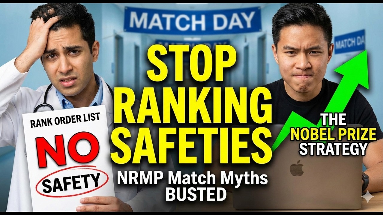 NRMP Match Strategy: Why You Should NEVER Rank Safeties First | Rank Order List (ROL)