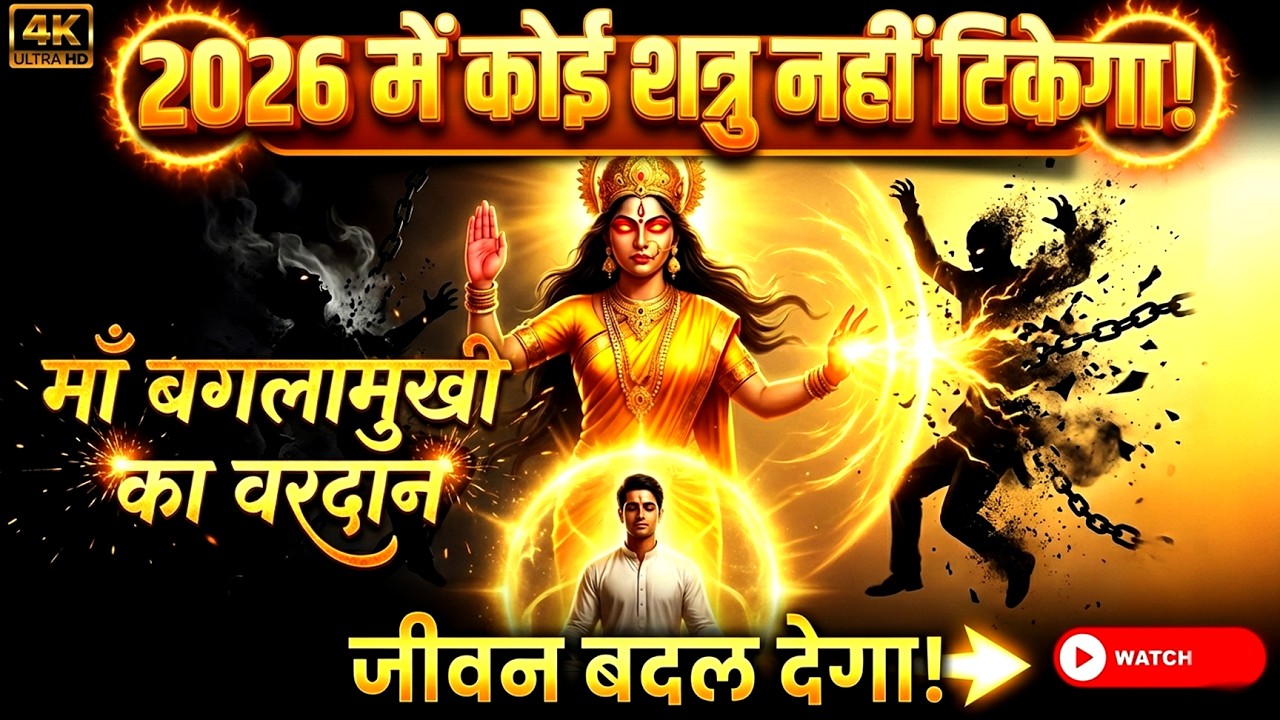 2026 में कोई शत्रु नहीं टिकेगा! माँ बगलामुखी का यह वरदान बदल देगा आपका जीवन | माँ बगलामुखी मंत्र