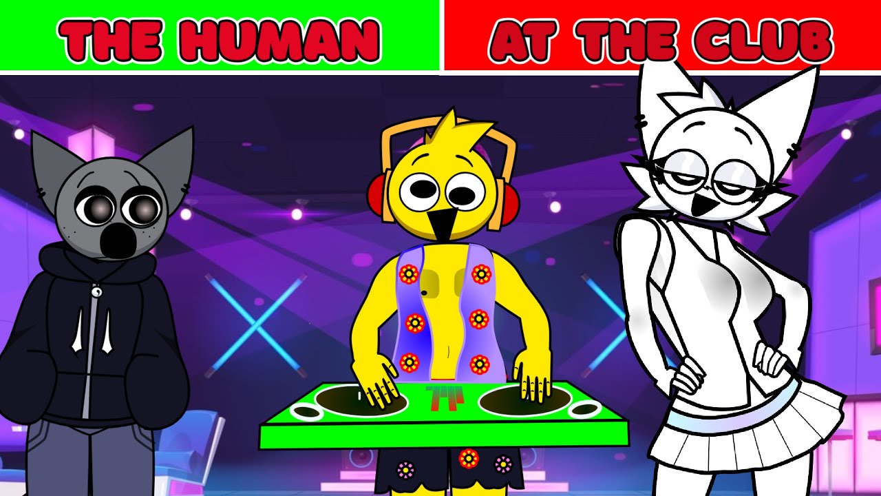 Sprunki Human Retake: Dance Floor Party Edition 🎶 CustomMod!