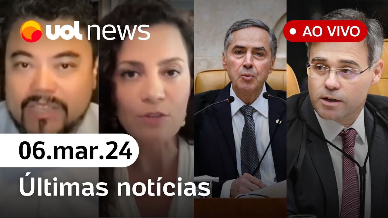 UOL News 2ª Edição com Diego Sarza, Sakamoto, Brígido, Salto e mais | PROGRAMA AO VIVO | 06/03/2024