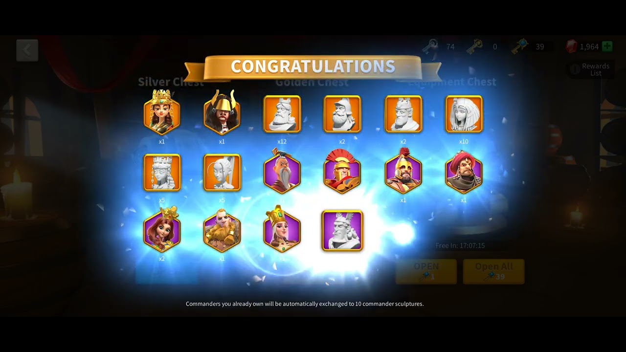 Opening 100 gold keys 🔑! #100goldkeys #rok #riseofkingdoms